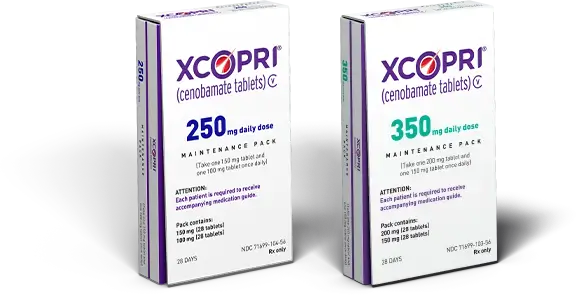 XCOPRI Cenobamate Epilepsy Medication 250mg & 350mg Maintenance Blister Packs